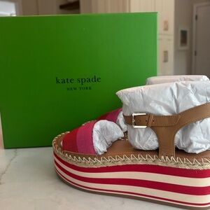 Kate Spade Picnic Platform Festive Pink Multi Sandals